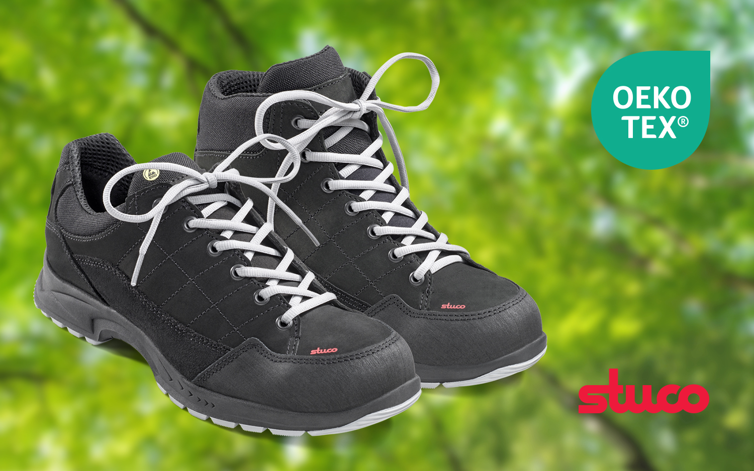 The world's first safety and work shoes with the OEKO-TEX® label